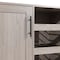 Flash Furniture Elmont Bar and Sideboard w/Shaker Style Single Door Cabinet w/Hanging Glass and Shelves, Gray NAN-F-HY-B23113-GRY-GG - alternate 6